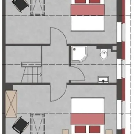 Strandnah 12 Pers Gruppenhaus K4 Feriehus